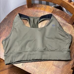 Reebok Olive Green Sports Bra